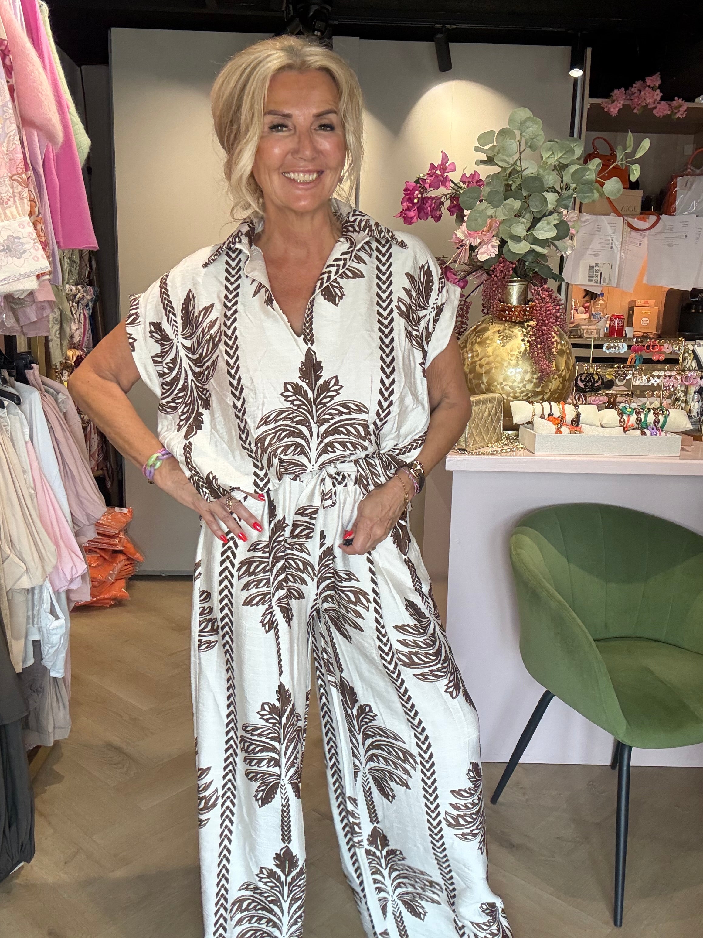 2-delt sett Palm Off White ballongmodell strikk